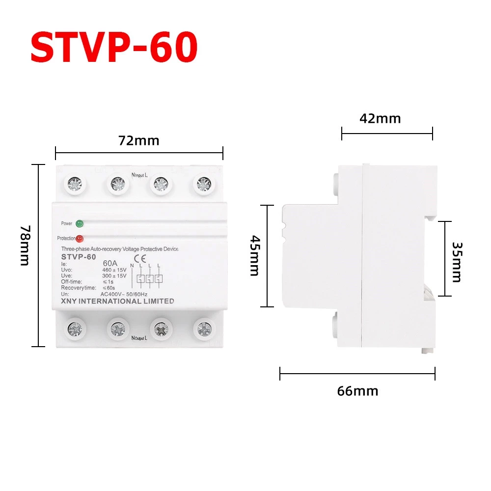 STVP60 3 Phase Auto Recovery Voltage Protective Device