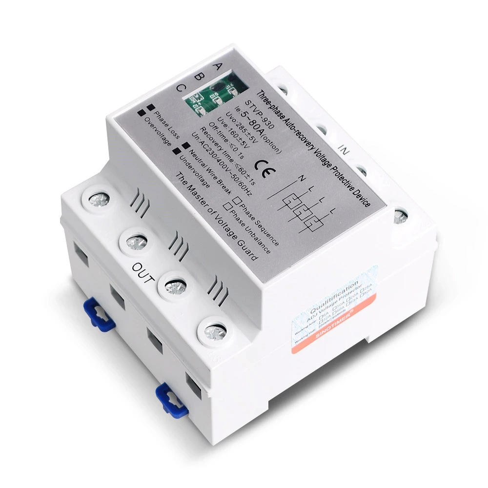 3 Phase Automatic Reset Overvoltage and Undervoltage Phase Sequence Protector