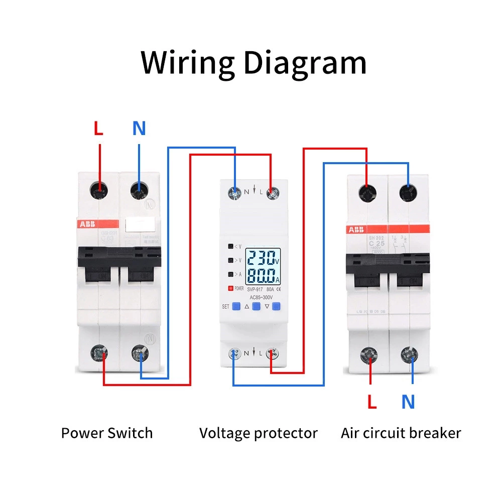 SVP917 Backlight Adjustable Overvoltage and Overcurrent Protector