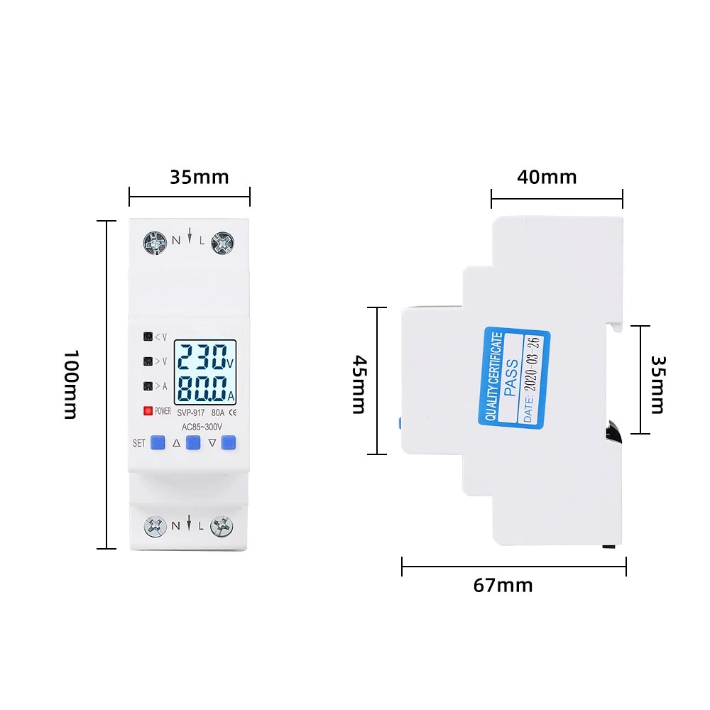 SVP917 Backlight Adjustable Overvoltage and Overcurrent Protector