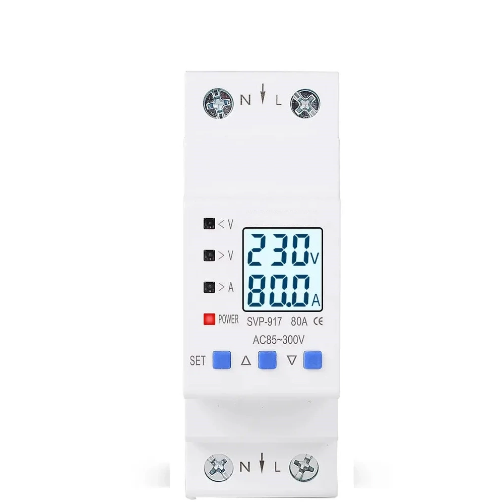 SVP917 Backlight Adjustable Overvoltage and Overcurrent Protector