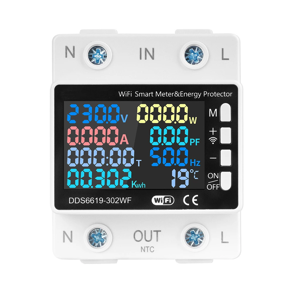 Tuya WiFi Single Phase AC Multifunctional  Meter