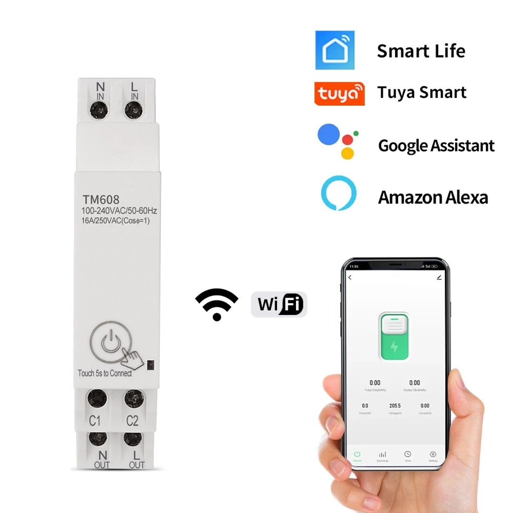 TM608 WiFi Single Phase Energy Meter