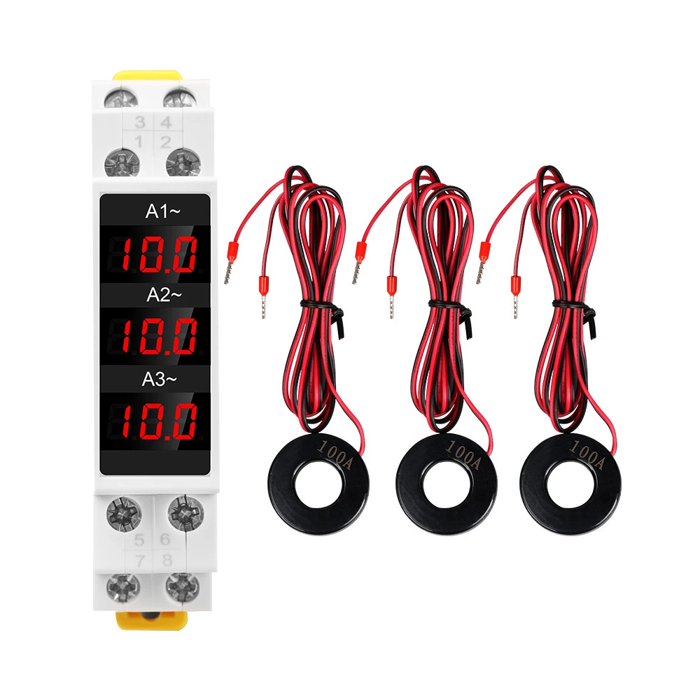 AC 3Phase Digital Ammeter