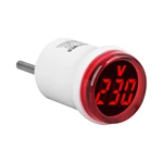 Circular European Standard AC Voltmeter Indicator Light