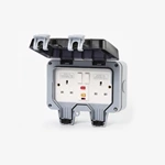 British Style Waterproof Switch Socket with Leakage Protection