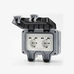 German Style Waterproof switch socket with USB