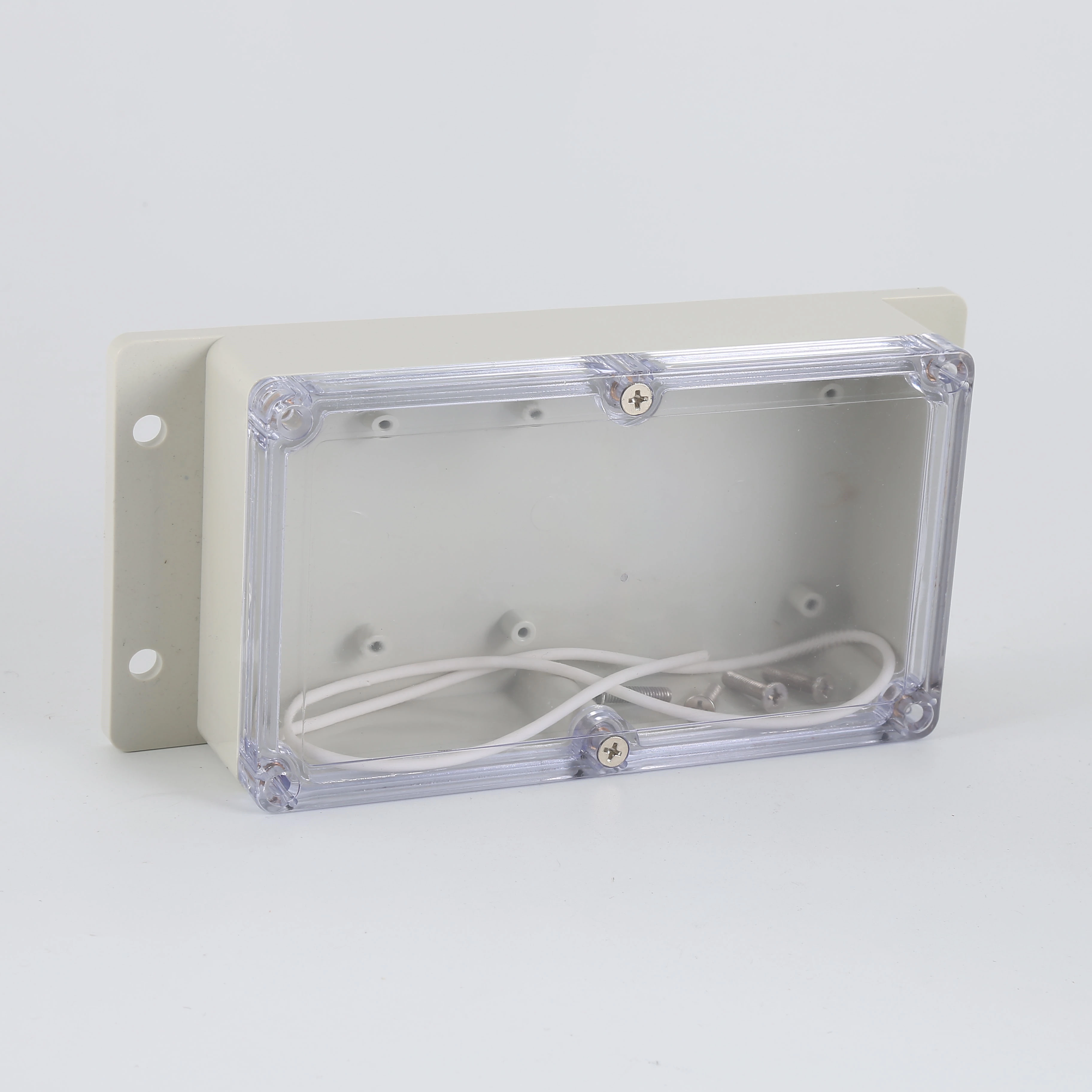 Transparent Cover Hermetic Box with Fixed Ear